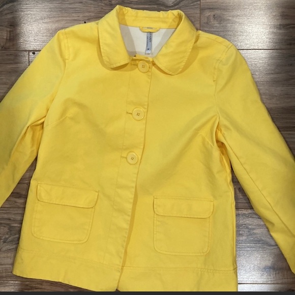 Jackets & Blazers - OLD NAVY bright yellow jacket/slight trench coat. Well loved condition